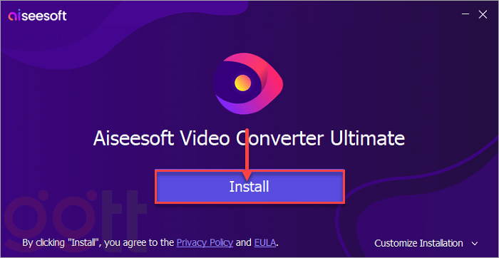 cai dat phan mem aiseesoft video converter ultimate
